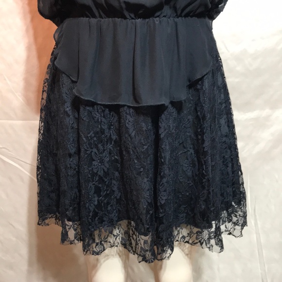 Nico La Little Black Sun Dress Lace Layered Short - Picture 5 of 8